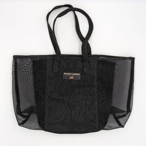 Vintage Ralph Lauren Black Beach Tote